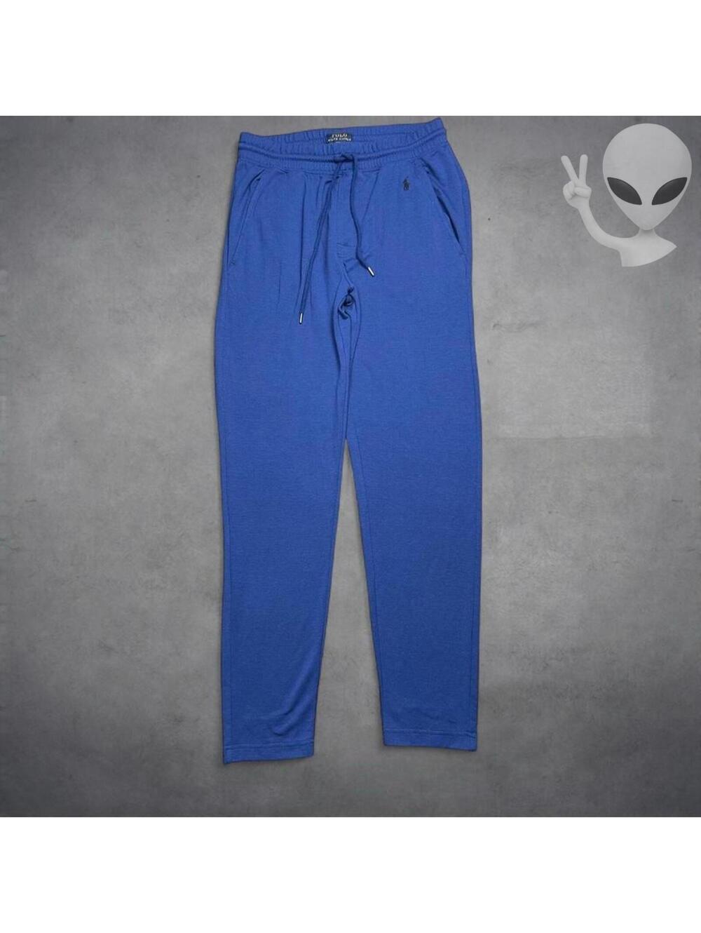 Polo Ralph Lauren Sleepwear Joggers Pants Mens M Royal Blue Jersey Knit Logo